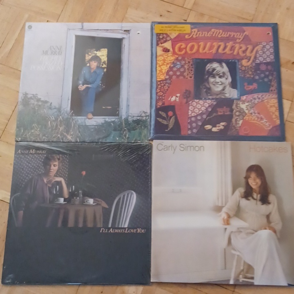 Anne Murry , Carly Simor vinyl record lp's 1970's music